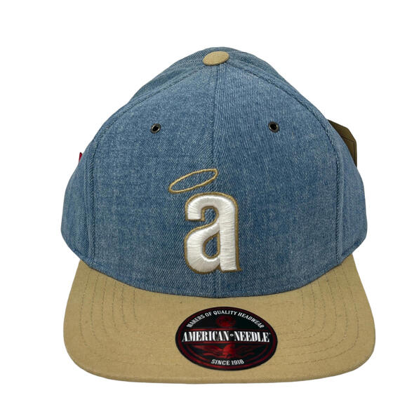 Los Angeles Angels American Needle Light Blue Denim Adjustable Baseball Hat NWT - Picture 1 of 6